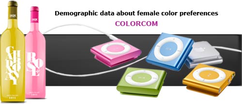 Female Color Preferences - Statistical data available at Colorcom