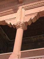 Pink architectural detail