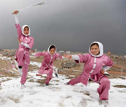 pink afghan martial arts