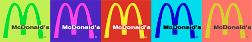 McDonalds branding colours