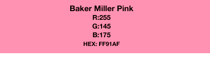 Baker miller pink