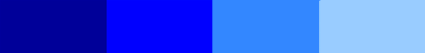 Dark Blue - Bright Blue - Sky Blue - Light Blue